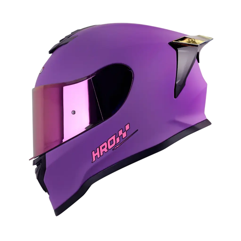 [140100408] CASCO HRO-506 SP SOLIDO MORADO BRILLO FUCSIA (M)