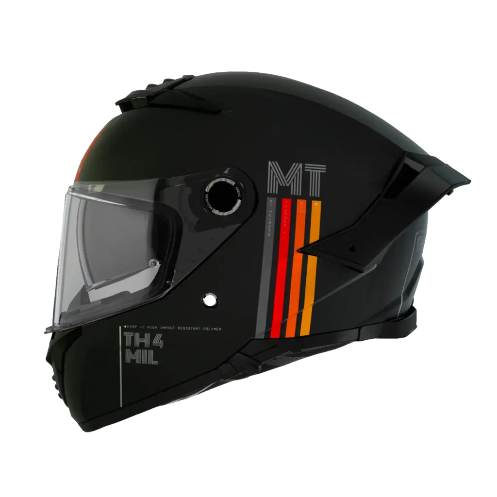 CASCO MT FF118SV THUNDER 4 SV MIL A11 NEGRO BRILLO