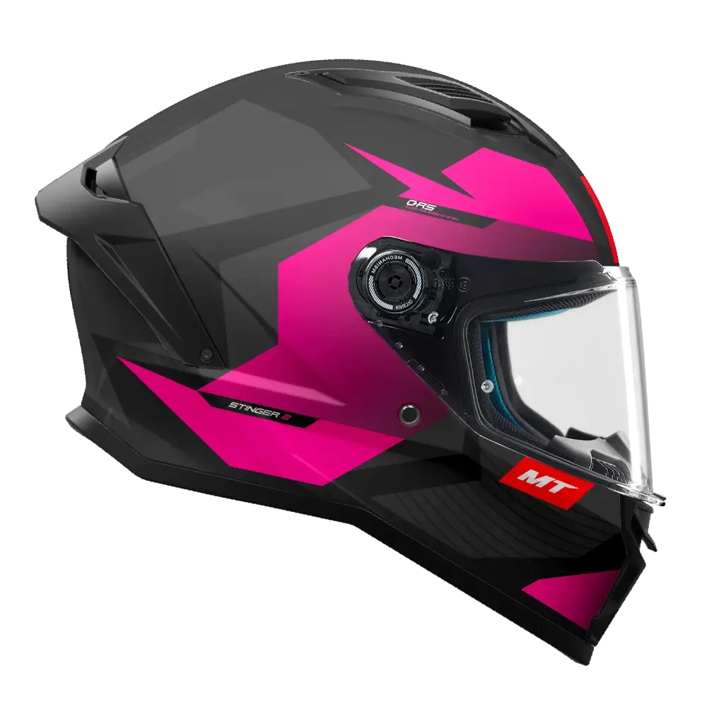[140101910] CASCO MT FF126 STINGER 2 RACLETTE B8 NEGRO FUCSIA BRILLO (S)