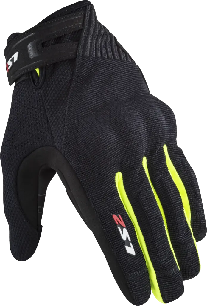 [160100106] GUANTE LS2 DART 2 HOMBRE NEGRO HIV AMARILLO   (S)