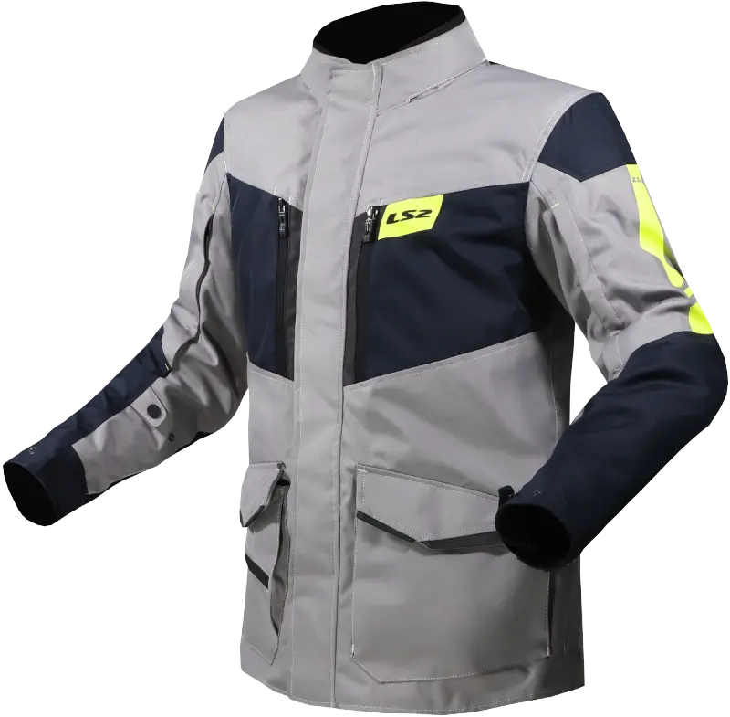 JACKET LS2 METROPOLIS EVO HOMBRE TITANIUM AMARILLO
