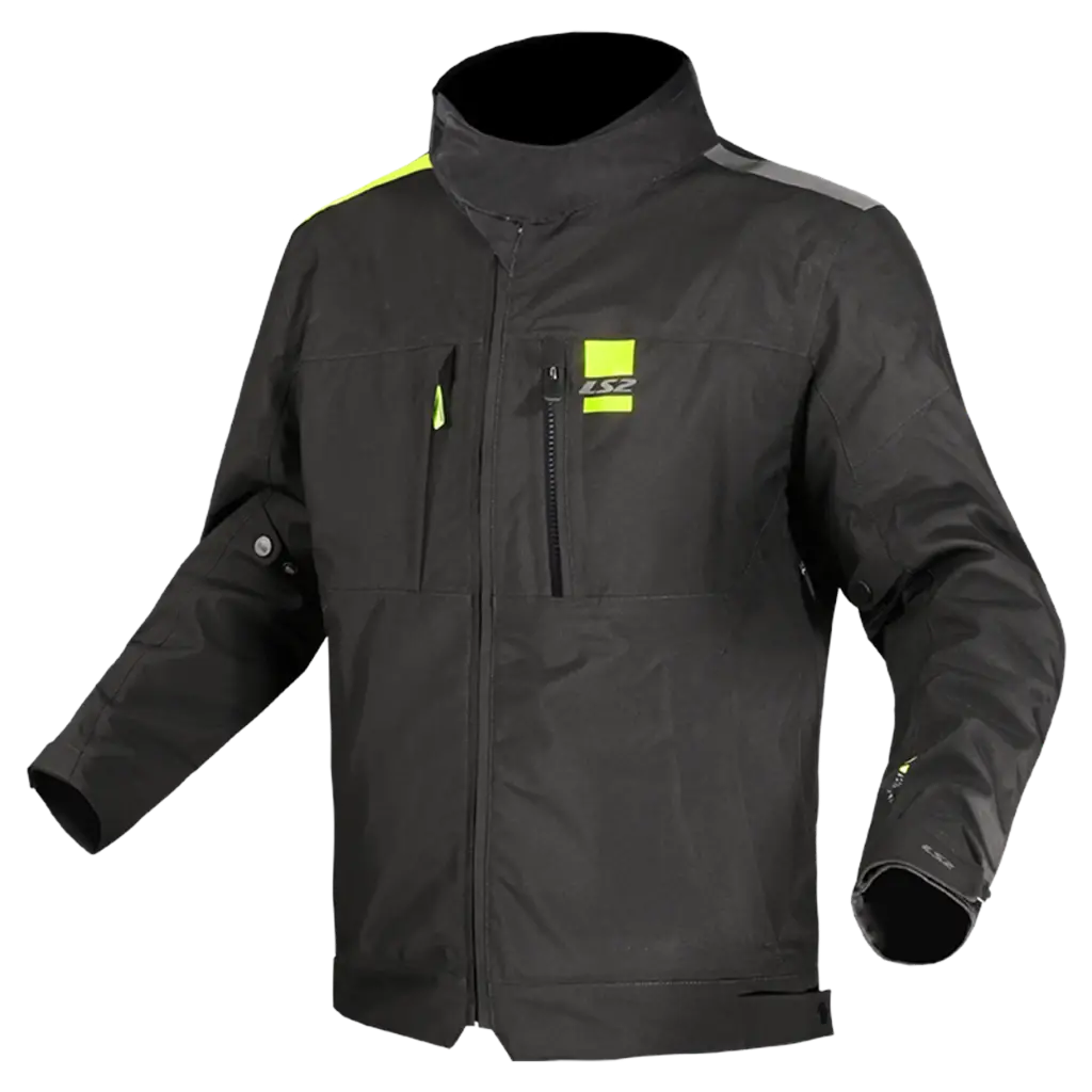 [130100406] JACKET LS2 TITANIUM HOMBRE NEGRO AMARILLO HI-VI (M)