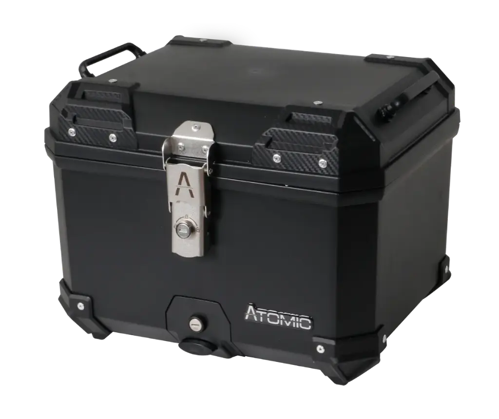 [152200109] MALETERO ATOMIC E566 (PARRILLA + RESPALDAR) 45L (Negro)