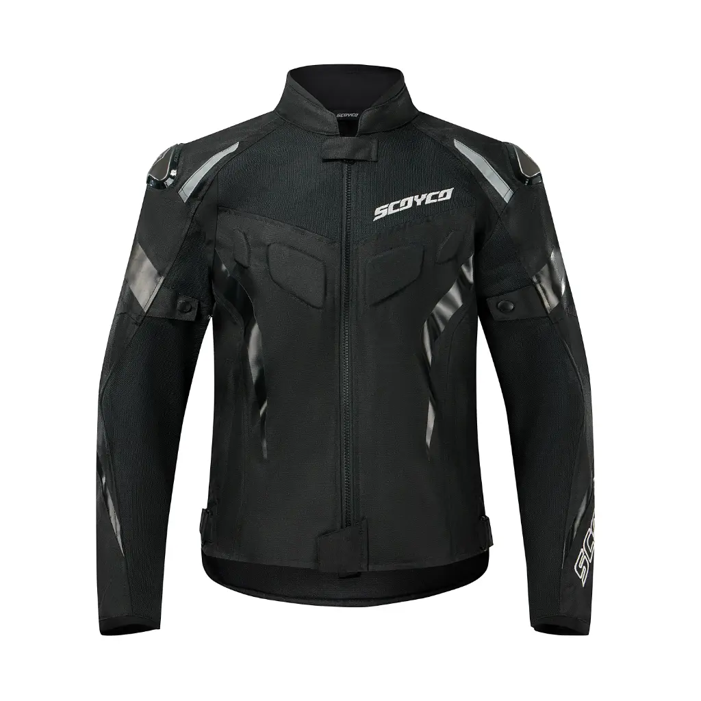[1301001503] Chaqueta de moto urbana de primavera y verano - JK103-2 (M, Negro)