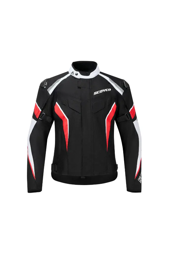 [1301015903] Chaqueta para moto invierno - otoño de aislamiento impermeable - JK221 (M, Negro con Rojo)