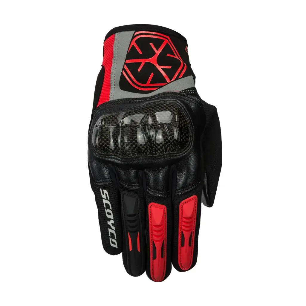 [1601002103] Guantes de moto urbanos unisex , primavera y verano - MC122 (XS, Rojo)