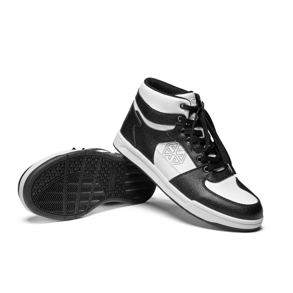 [1804004003] Zapatos de motocicleta de cercanías todas las estaciones  - MT100 (40, Blanco con Negro)
