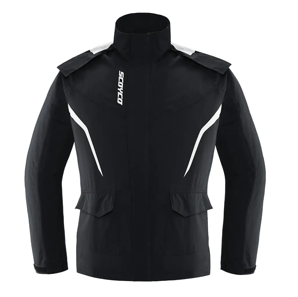 [1302000703] Jacket impermeable all season para motociclista para todas las estaciones - RC10-2 (S, Negro)