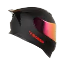 CASCO HRO-506 SP SOLIDO NEGRO MATE ROJO